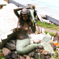 Classic Design Life Size Standing Bronze Mermaid Fountain